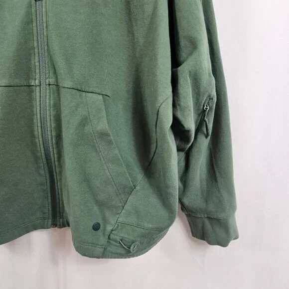 Zella Zip Up Hoodie In Forest Green - XL - Picture 5 of 6